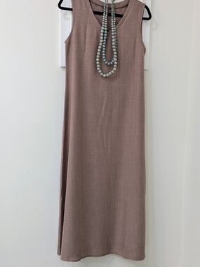 Sleeveless Mauve Tank Maxi Dress - Classic Women's Dress